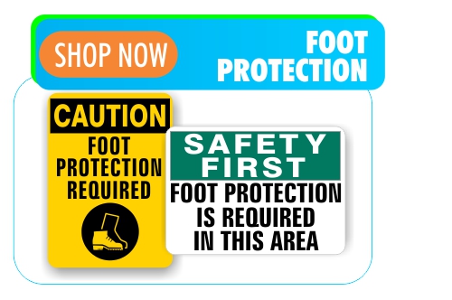 foot protection safety signs
